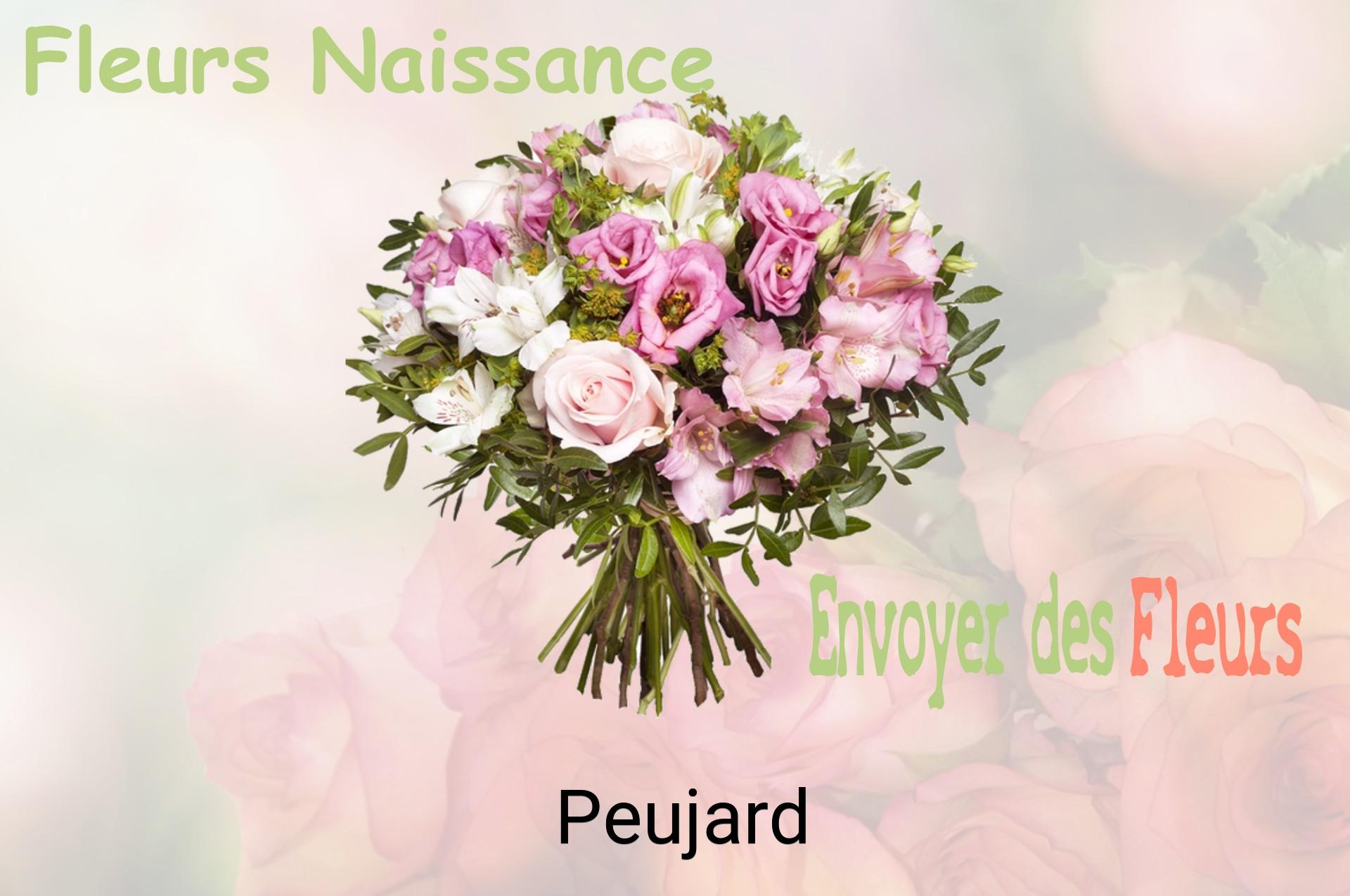 Bouquet de fleurs de naissance livré à Peujard